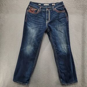 MEK DNM Tulcea Straight Jeans Mens Size 36x32 Button Fly